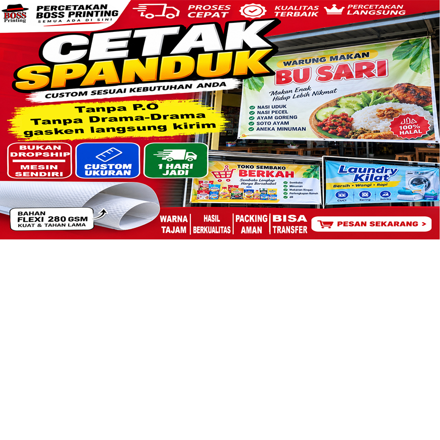 Cetak Spanduk 280gr